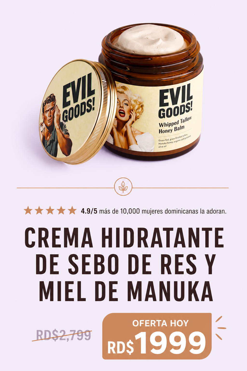 Bálsamo Con Sebo De Res Y Miel De Manuka